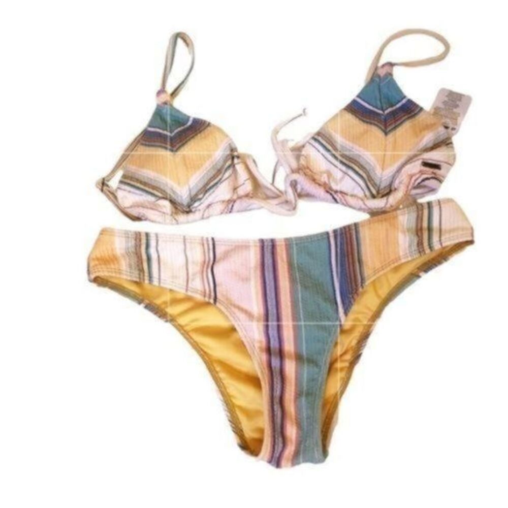 O’Neill stripe bikini NEW
